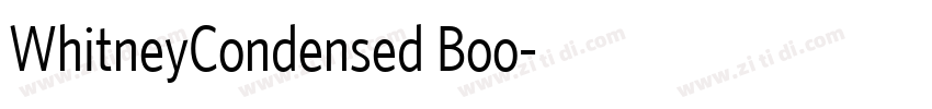 WhitneyCondensed Boo字体转换
